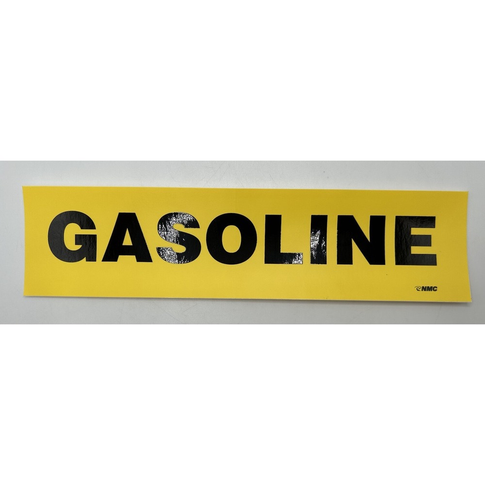 6x Gasoline Vinyl Decals / Gas Stickers / Labels Fuel Door Label Emblems